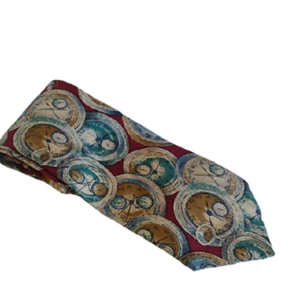 DaVinci Italian Silk Tie Clocks, Time, Watches